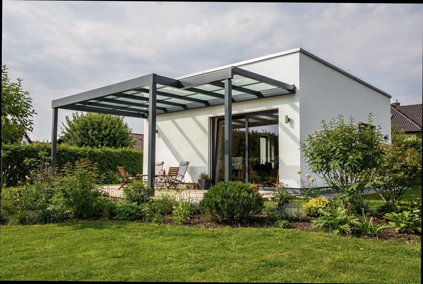Moderne Terrassenüberdachung in Koblenz